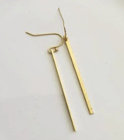 Brass Bar Maxi Earring
