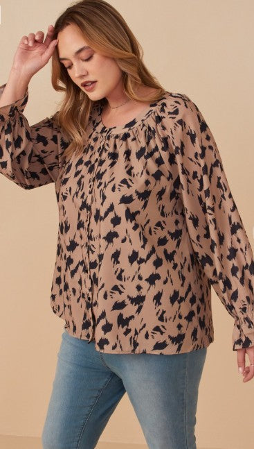 Wild Streak Printed Blouse