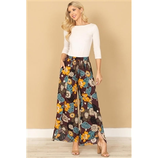Tropical Breeze Wide-Leg Pants