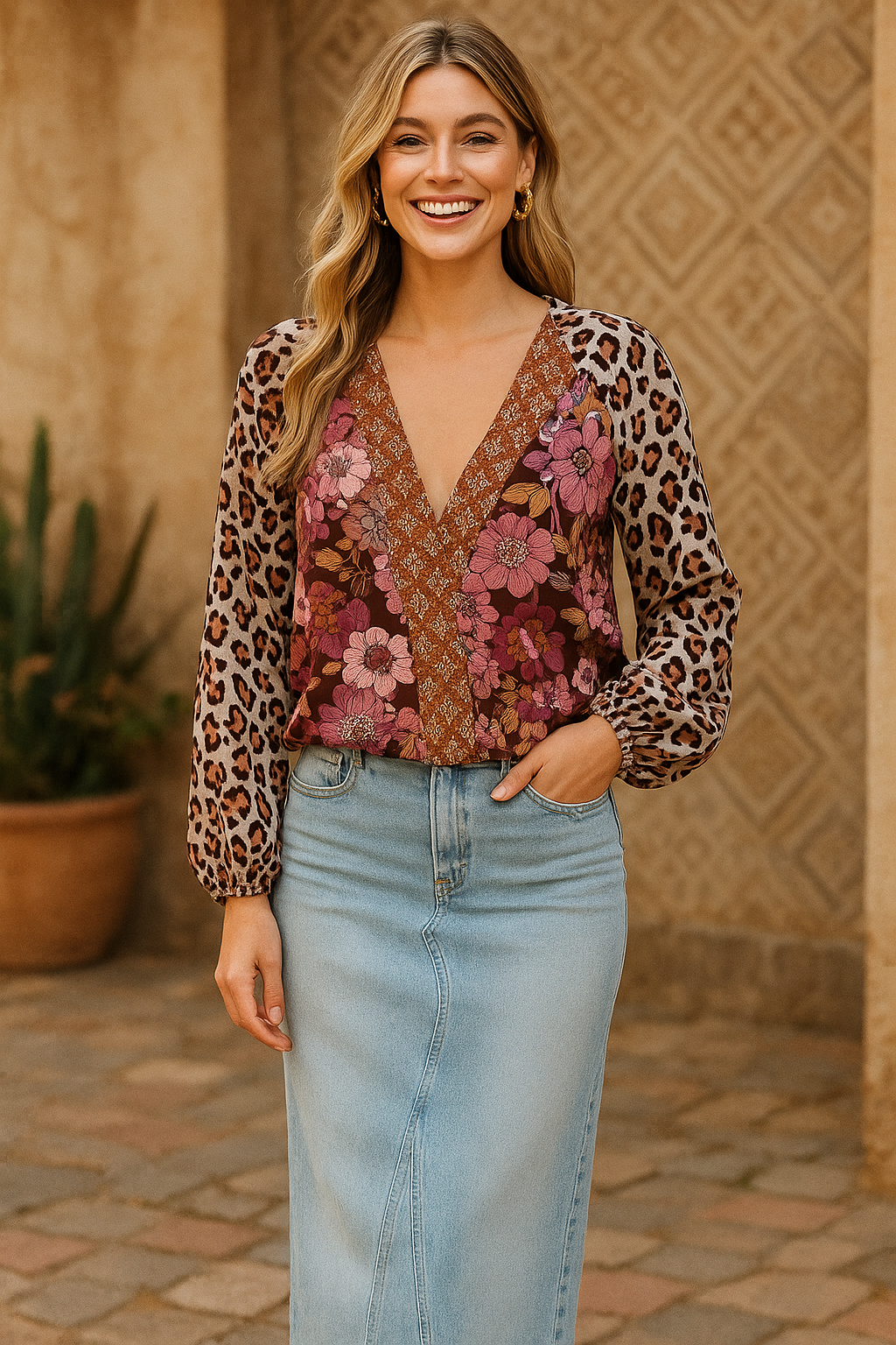 Wildflower Boho Blouse