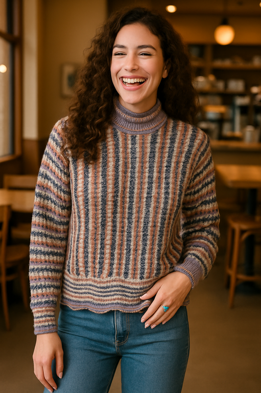 Mutli Color Crew Neck Sweater