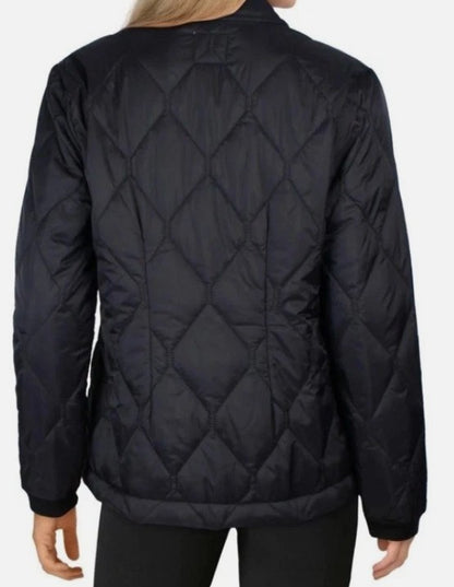 NIC+ZOE BLACK QUILTED PUFFER