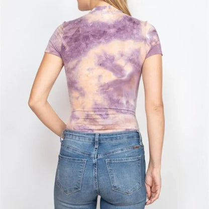 Plum Papaya Tie Dye Bodysuit