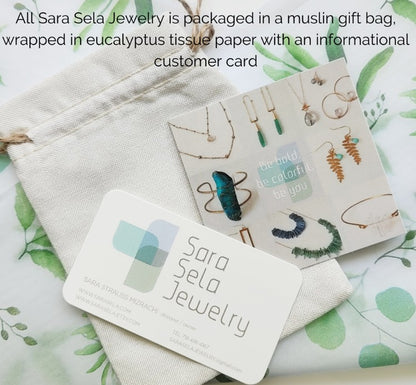 Golden Oak Leaf Earrings — Sara Sela Collection