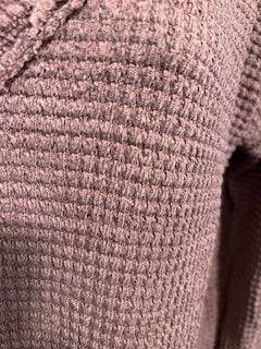 Dusty Rose Knit V-Neck Top